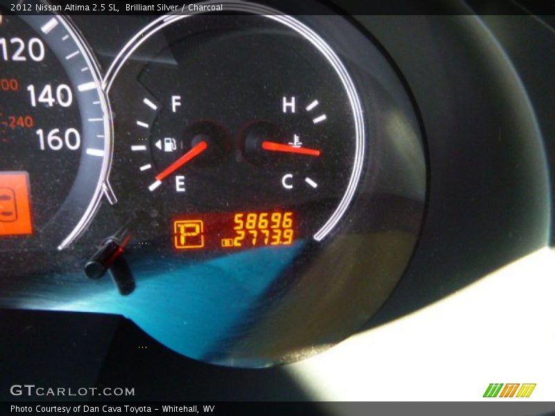 Brilliant Silver / Charcoal 2012 Nissan Altima 2.5 SL