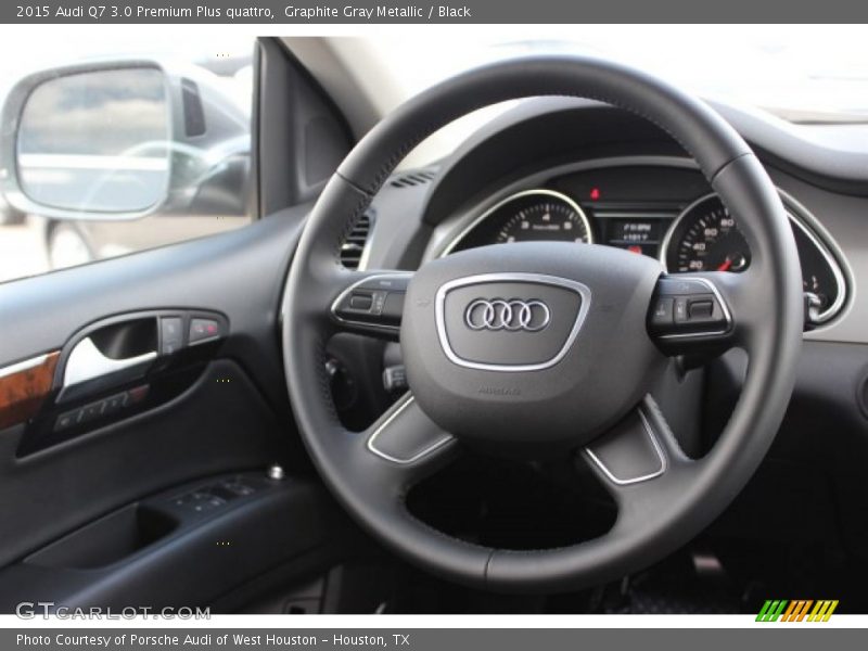 Graphite Gray Metallic / Black 2015 Audi Q7 3.0 Premium Plus quattro