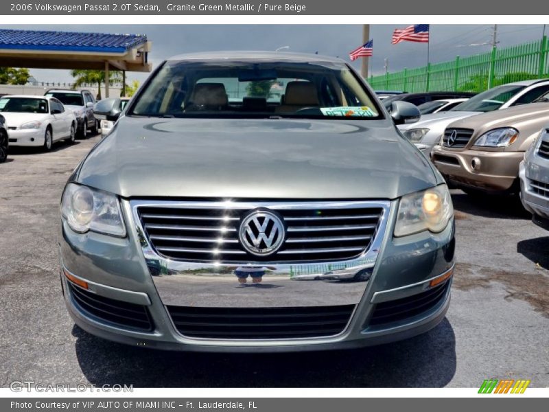 Granite Green Metallic / Pure Beige 2006 Volkswagen Passat 2.0T Sedan