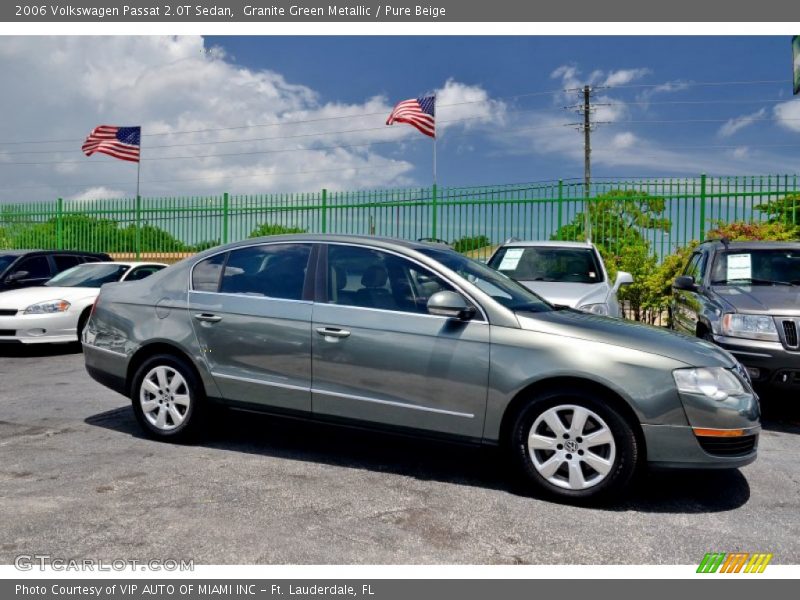 Granite Green Metallic / Pure Beige 2006 Volkswagen Passat 2.0T Sedan