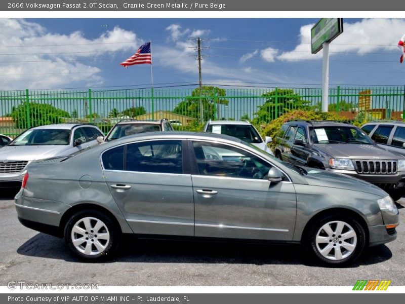 Granite Green Metallic / Pure Beige 2006 Volkswagen Passat 2.0T Sedan