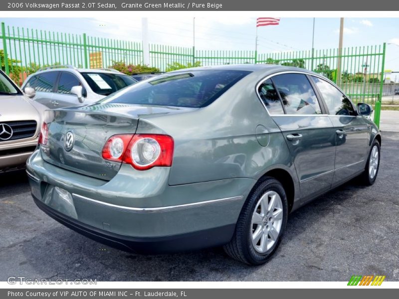 Granite Green Metallic / Pure Beige 2006 Volkswagen Passat 2.0T Sedan