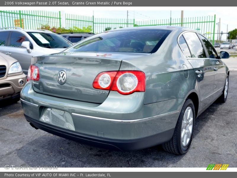 Granite Green Metallic / Pure Beige 2006 Volkswagen Passat 2.0T Sedan