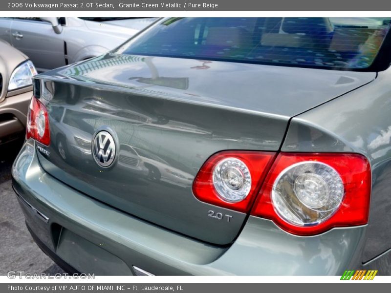 Granite Green Metallic / Pure Beige 2006 Volkswagen Passat 2.0T Sedan