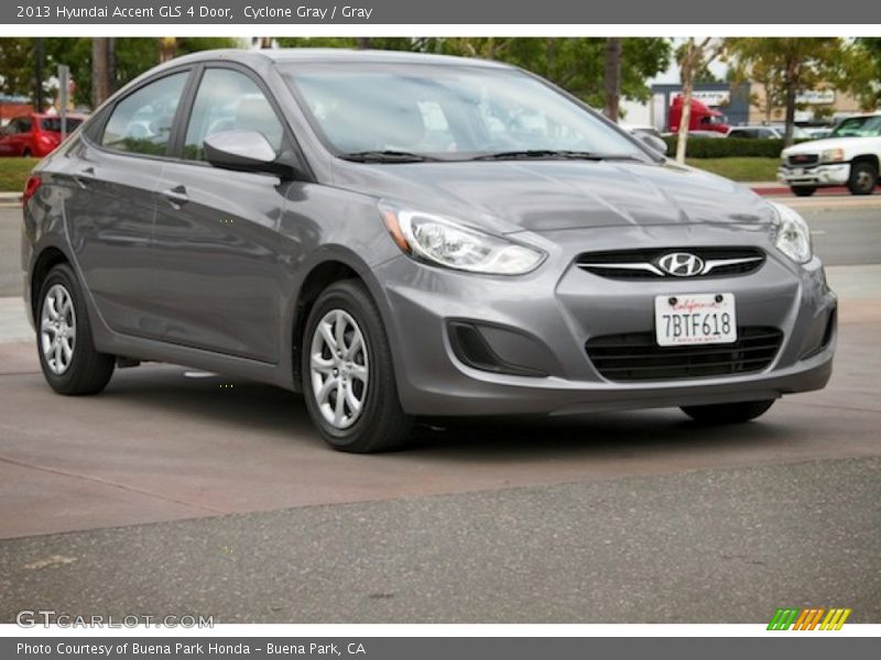 Cyclone Gray / Gray 2013 Hyundai Accent GLS 4 Door