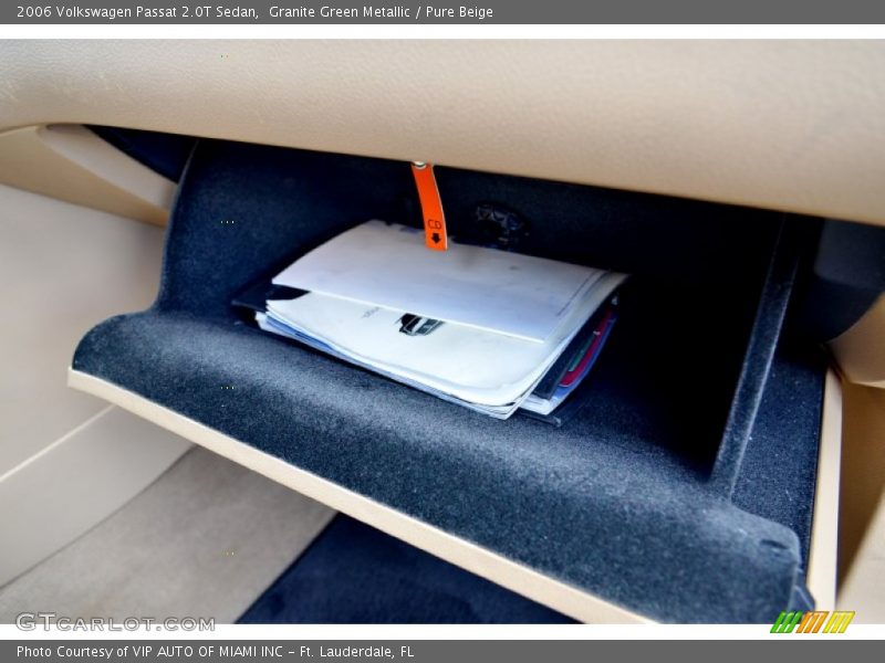 Granite Green Metallic / Pure Beige 2006 Volkswagen Passat 2.0T Sedan