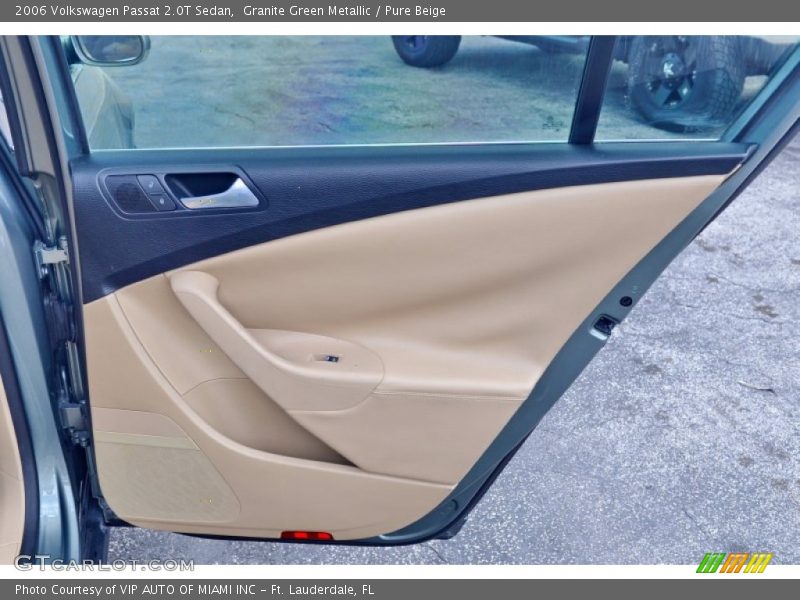 Granite Green Metallic / Pure Beige 2006 Volkswagen Passat 2.0T Sedan