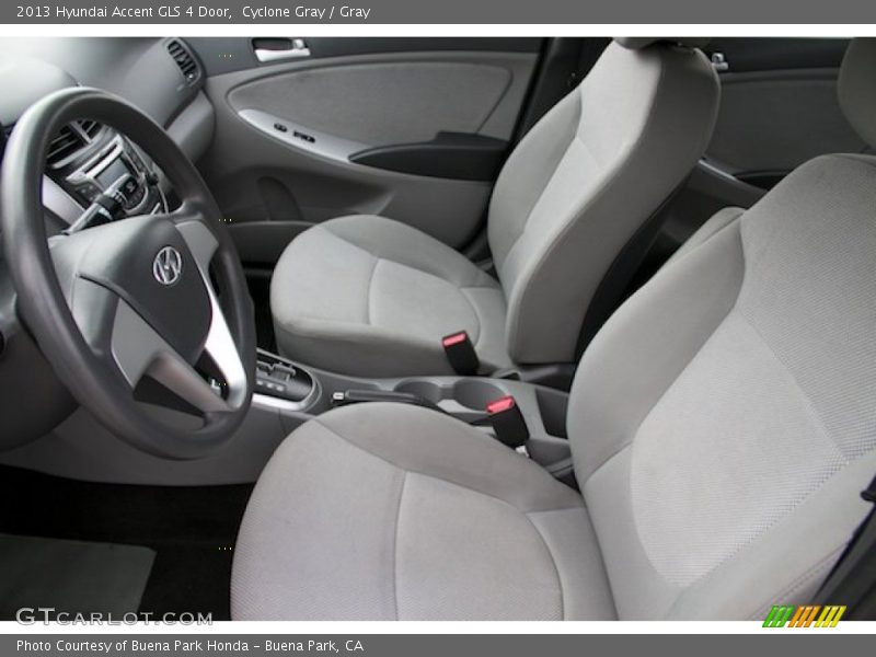 Cyclone Gray / Gray 2013 Hyundai Accent GLS 4 Door