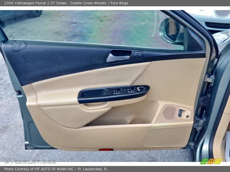 Granite Green Metallic / Pure Beige 2006 Volkswagen Passat 2.0T Sedan