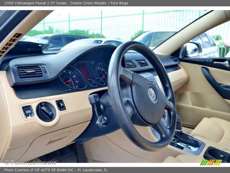 Granite Green Metallic / Pure Beige 2006 Volkswagen Passat 2.0T Sedan