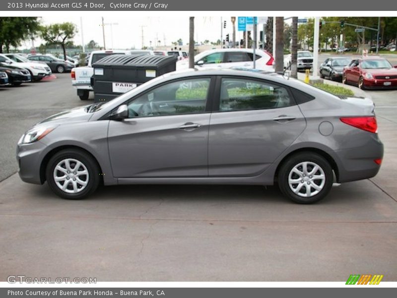 Cyclone Gray / Gray 2013 Hyundai Accent GLS 4 Door