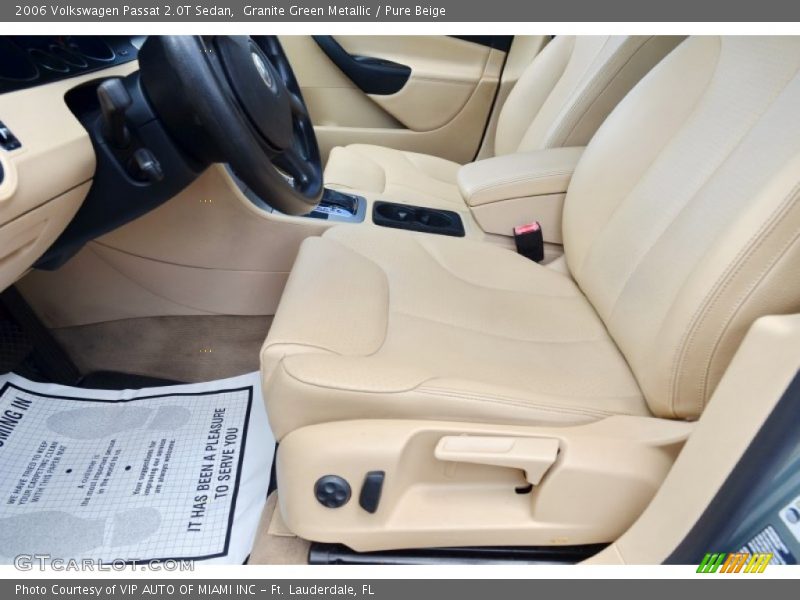 Granite Green Metallic / Pure Beige 2006 Volkswagen Passat 2.0T Sedan