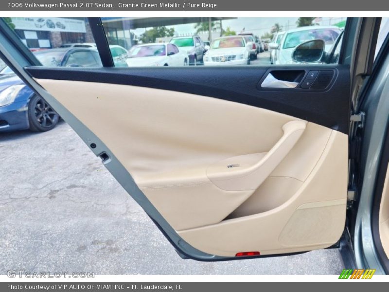 Granite Green Metallic / Pure Beige 2006 Volkswagen Passat 2.0T Sedan