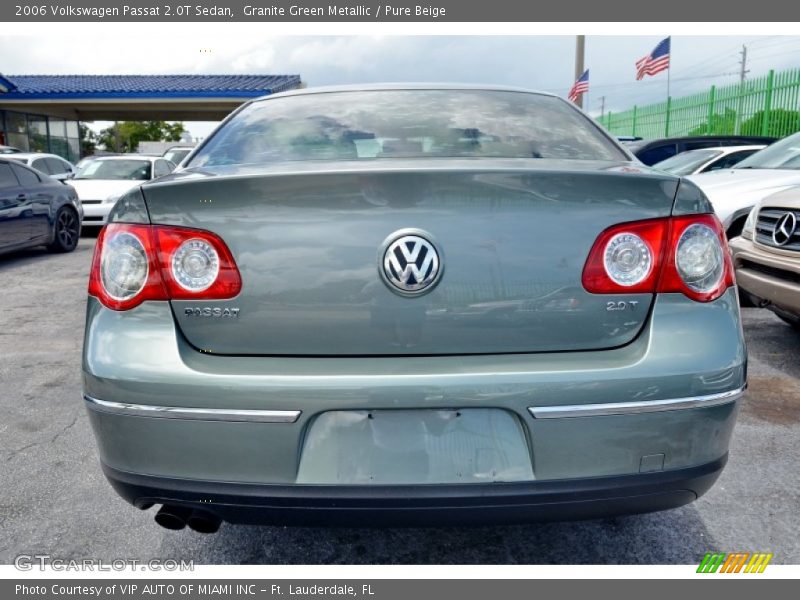 Granite Green Metallic / Pure Beige 2006 Volkswagen Passat 2.0T Sedan
