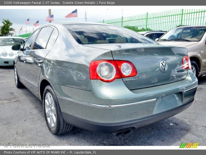 Granite Green Metallic / Pure Beige 2006 Volkswagen Passat 2.0T Sedan