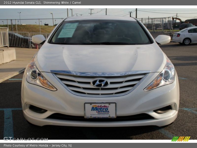 Shimmering White / Camel 2012 Hyundai Sonata GLS