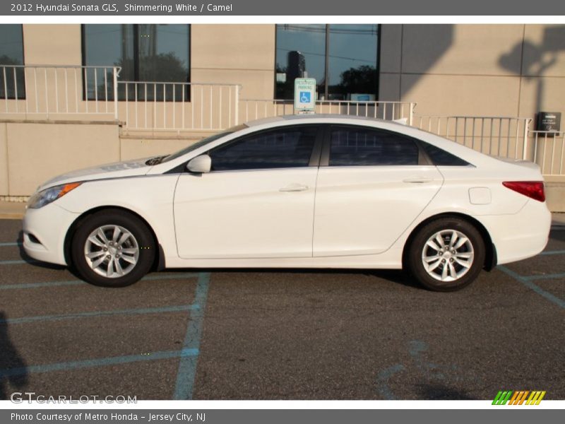 Shimmering White / Camel 2012 Hyundai Sonata GLS