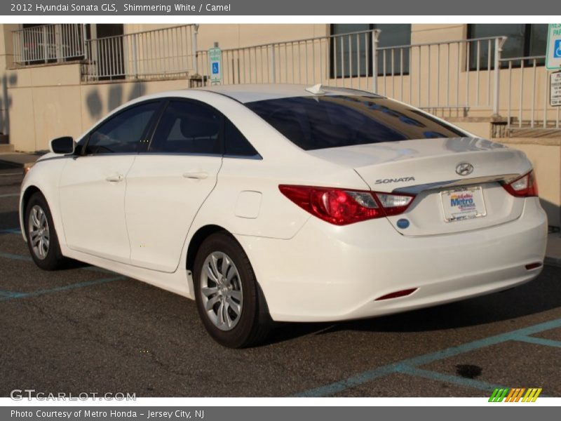 Shimmering White / Camel 2012 Hyundai Sonata GLS