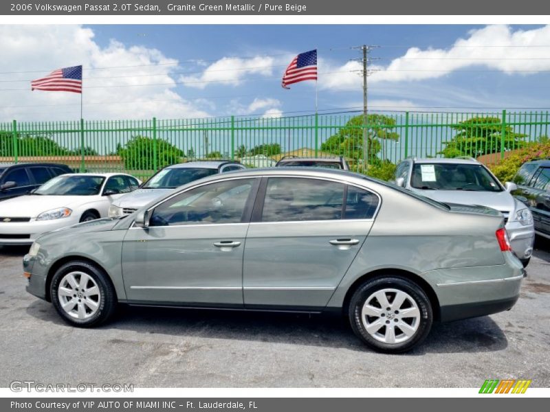 Granite Green Metallic / Pure Beige 2006 Volkswagen Passat 2.0T Sedan