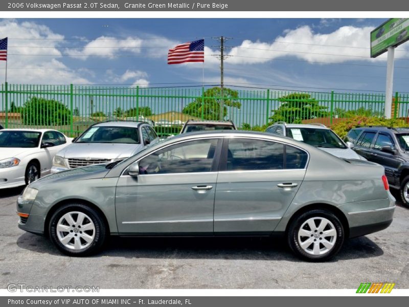 Granite Green Metallic / Pure Beige 2006 Volkswagen Passat 2.0T Sedan