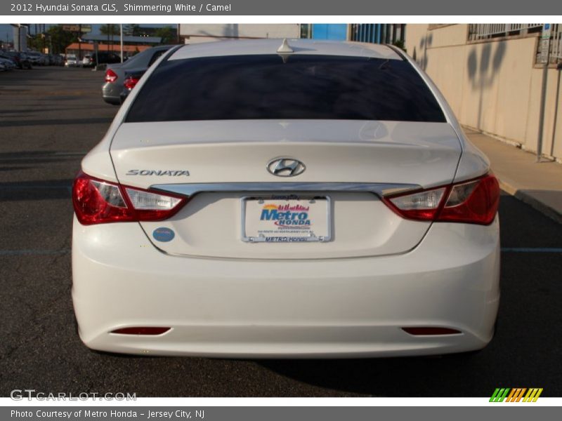 Shimmering White / Camel 2012 Hyundai Sonata GLS