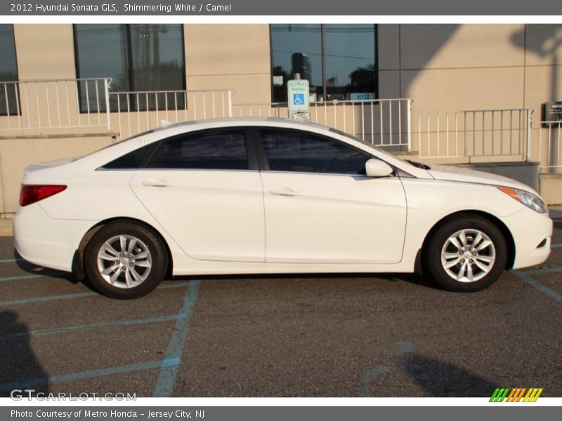 Shimmering White / Camel 2012 Hyundai Sonata GLS
