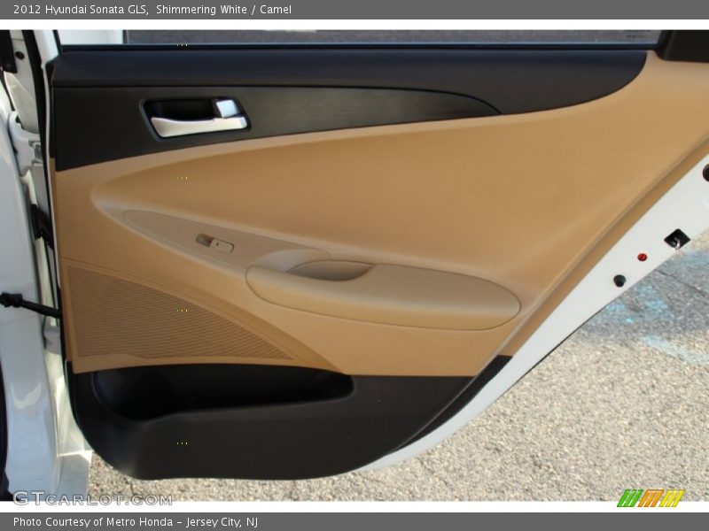Shimmering White / Camel 2012 Hyundai Sonata GLS