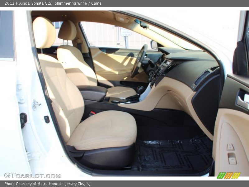 Shimmering White / Camel 2012 Hyundai Sonata GLS
