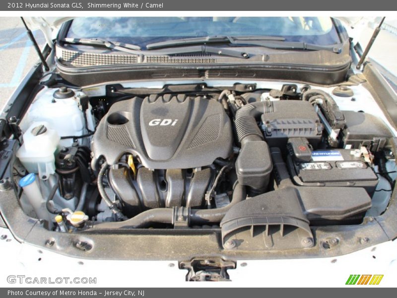 Shimmering White / Camel 2012 Hyundai Sonata GLS