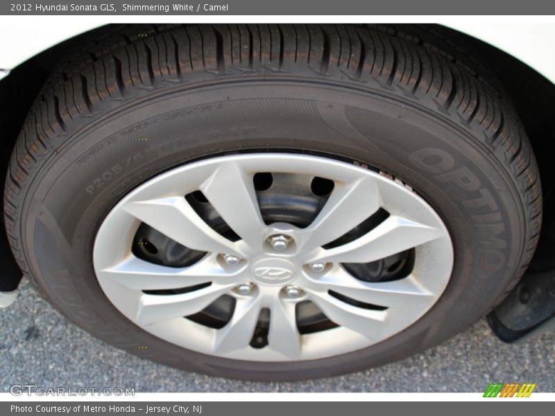 Shimmering White / Camel 2012 Hyundai Sonata GLS