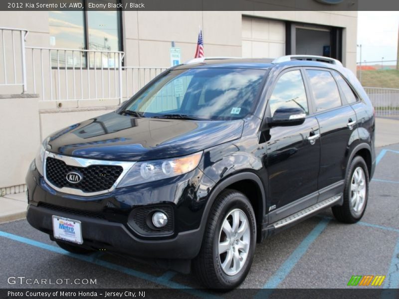 Ebony Black / Black 2012 Kia Sorento LX AWD