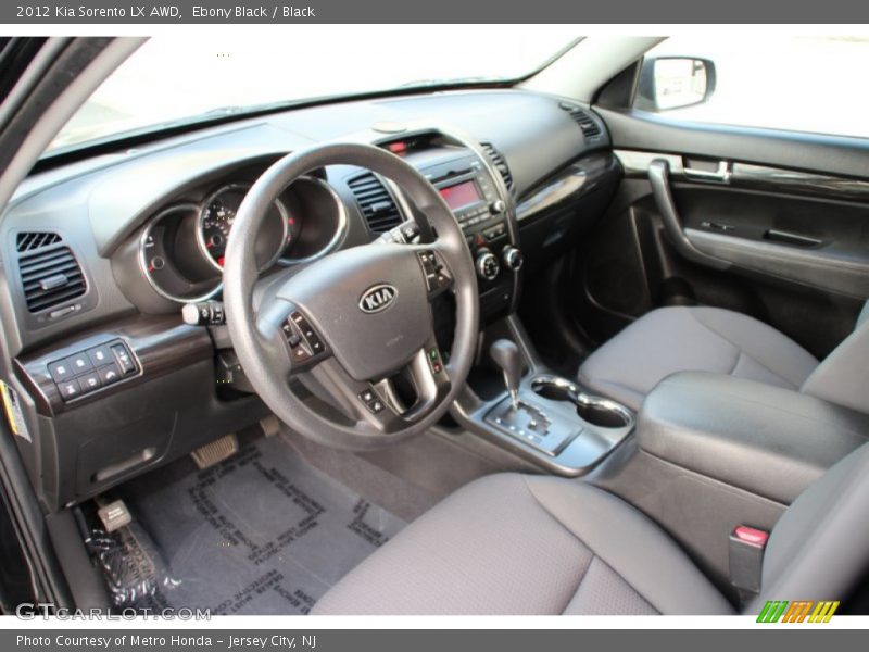 Ebony Black / Black 2012 Kia Sorento LX AWD