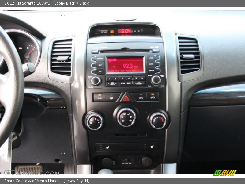 Ebony Black / Black 2012 Kia Sorento LX AWD