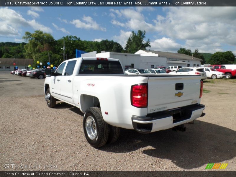 Summit White / High Country Saddle 2015 Chevrolet Silverado 3500HD High Country Crew Cab Dual Rear Wheel 4x4