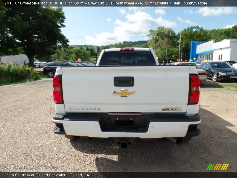 Summit White / High Country Saddle 2015 Chevrolet Silverado 3500HD High Country Crew Cab Dual Rear Wheel 4x4