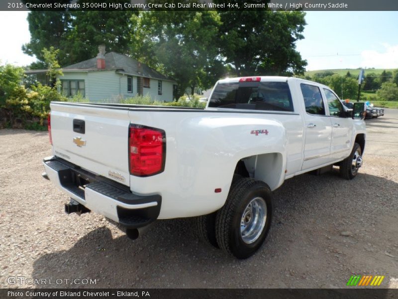 Summit White / High Country Saddle 2015 Chevrolet Silverado 3500HD High Country Crew Cab Dual Rear Wheel 4x4