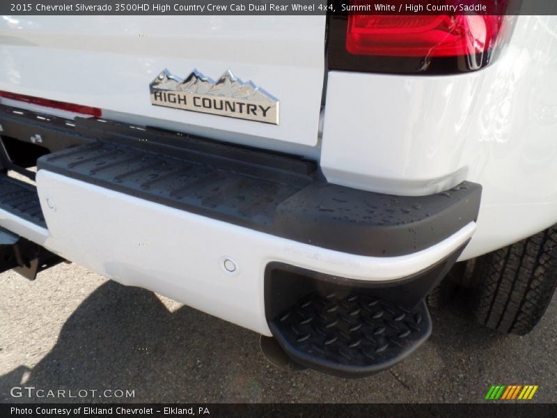 Summit White / High Country Saddle 2015 Chevrolet Silverado 3500HD High Country Crew Cab Dual Rear Wheel 4x4