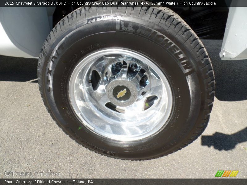 Summit White / High Country Saddle 2015 Chevrolet Silverado 3500HD High Country Crew Cab Dual Rear Wheel 4x4