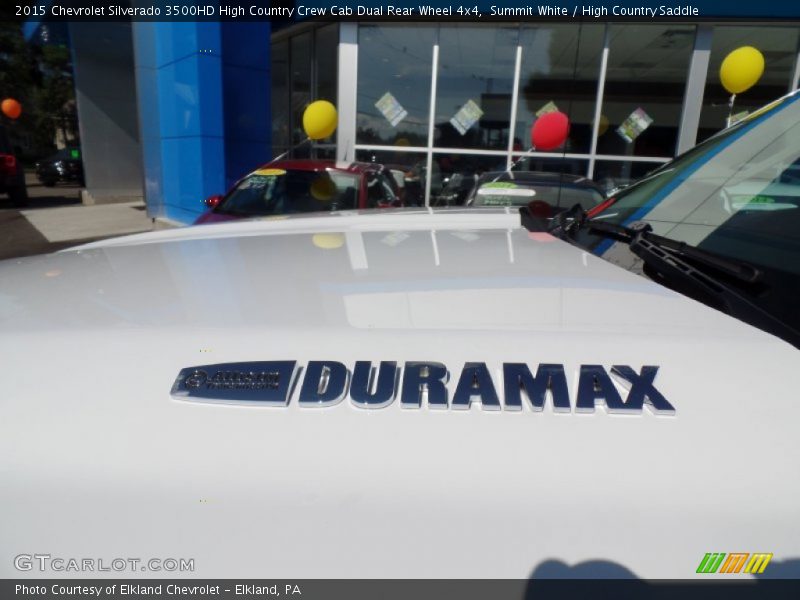 Summit White / High Country Saddle 2015 Chevrolet Silverado 3500HD High Country Crew Cab Dual Rear Wheel 4x4