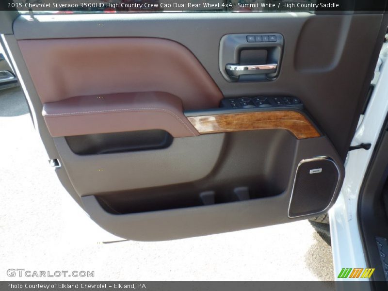 Summit White / High Country Saddle 2015 Chevrolet Silverado 3500HD High Country Crew Cab Dual Rear Wheel 4x4