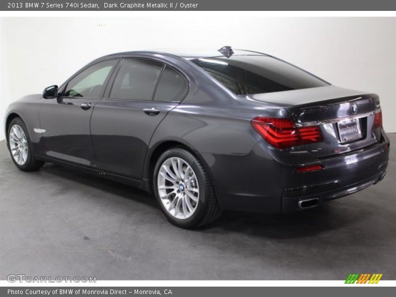 Dark Graphite Metallic II / Oyster 2013 BMW 7 Series 740i Sedan