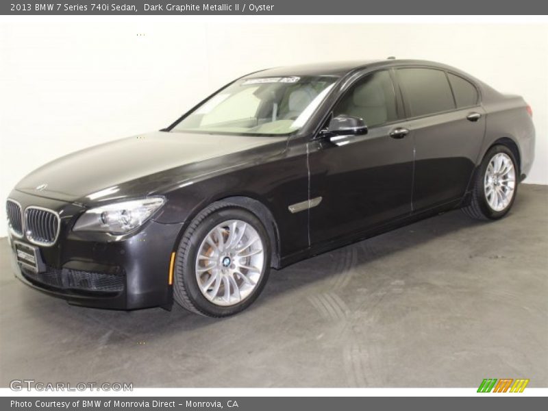 Dark Graphite Metallic II / Oyster 2013 BMW 7 Series 740i Sedan