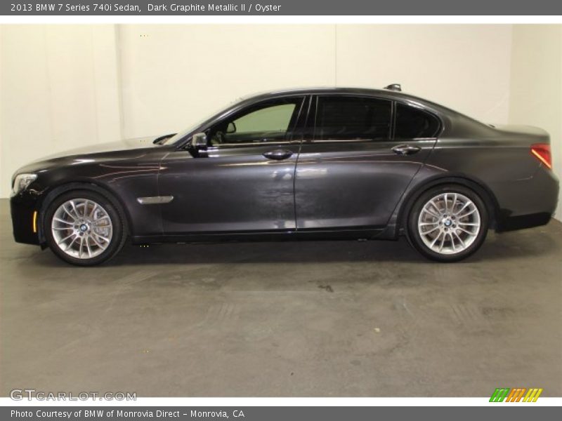 Dark Graphite Metallic II / Oyster 2013 BMW 7 Series 740i Sedan