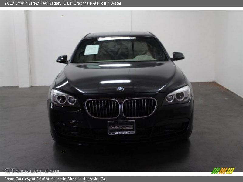 Dark Graphite Metallic II / Oyster 2013 BMW 7 Series 740i Sedan