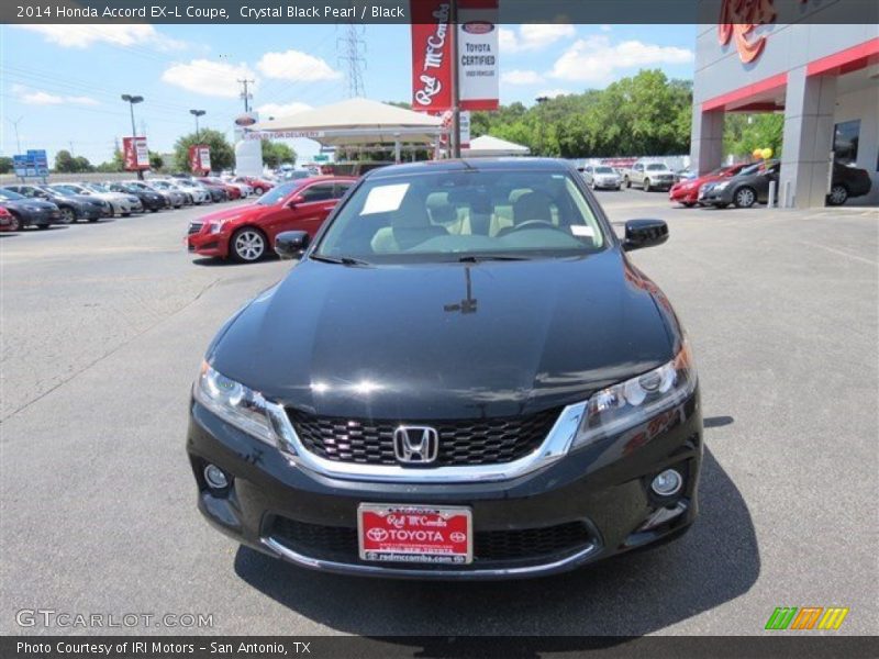 Crystal Black Pearl / Black 2014 Honda Accord EX-L Coupe
