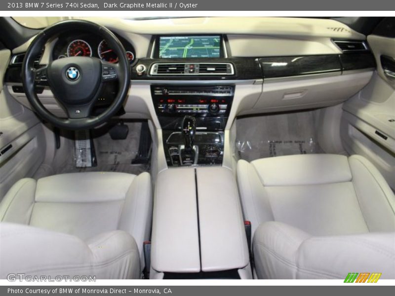 Dark Graphite Metallic II / Oyster 2013 BMW 7 Series 740i Sedan