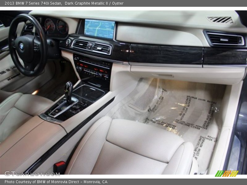 Dark Graphite Metallic II / Oyster 2013 BMW 7 Series 740i Sedan