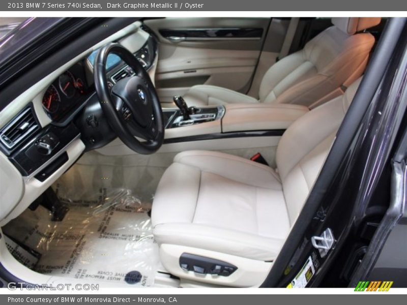 Dark Graphite Metallic II / Oyster 2013 BMW 7 Series 740i Sedan