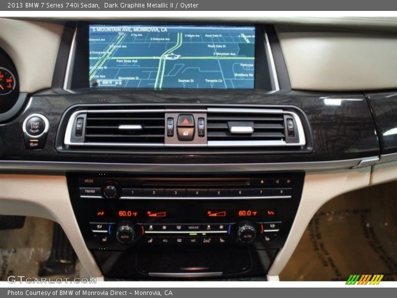 Dark Graphite Metallic II / Oyster 2013 BMW 7 Series 740i Sedan