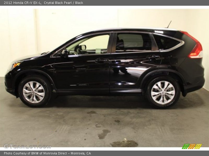 Crystal Black Pearl / Black 2012 Honda CR-V EX-L